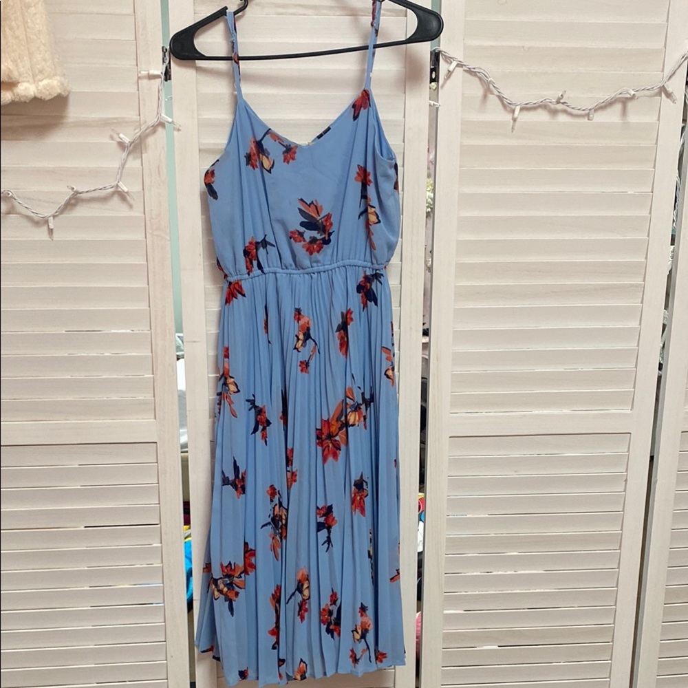 HeartSoul Blue Pleated Smocked Sundress